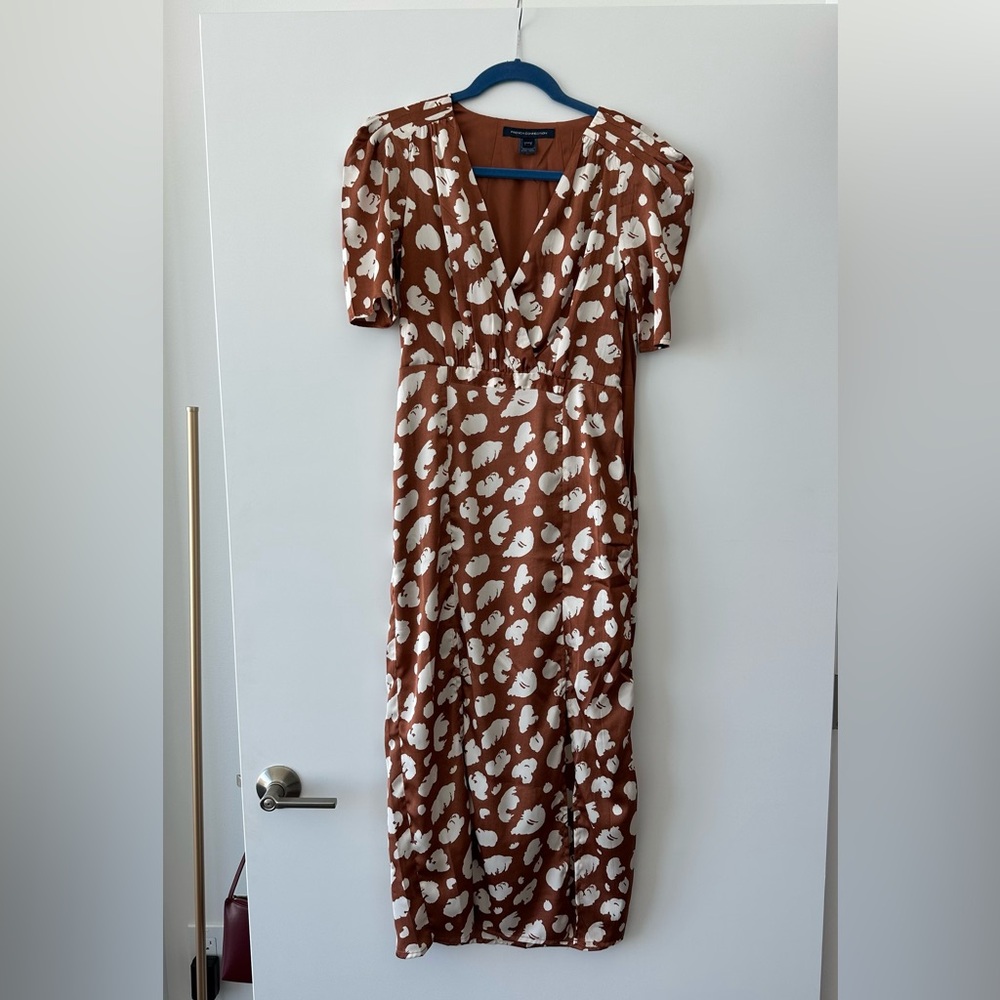 French Connection Satin Midi Dress